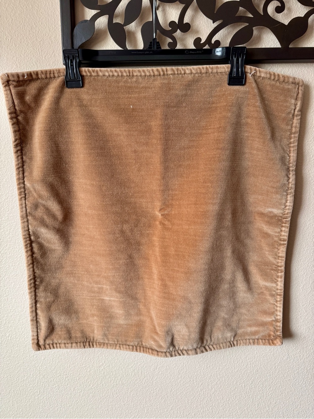 Pottery Barn Camel Velvet Pillow Cover